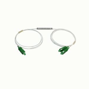 1×2PLC Fiber Splitter LGX Box With Connector SC/FC/ST/LC 0.9mm cable 1m length