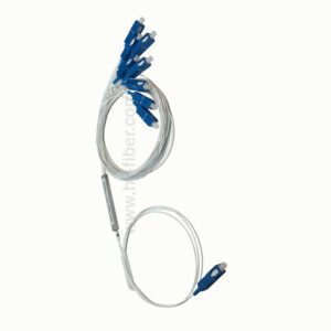 1×8 PLC Fiber Splitter LGX Box With Connector SC/FC/ST/LC 0.9mm cable 1m length