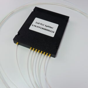 1×2 PLC Fiber Splitter ABS Box WithOut Connector SC/ST/FC/LC 2.0mm cable1 length