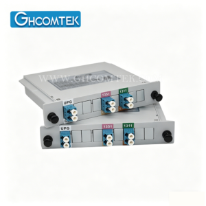 4CH Plastic LGX Cassette Type  Single Fiber CWDM Multiplexer Demultiplexer LC/UPC With Expansion Port