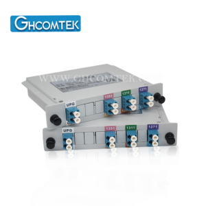 6CH Single Fiber Bidirectional  CWDM Mux Demux LC/UPC Plastic LGX Cassette Equipped with EXP Port