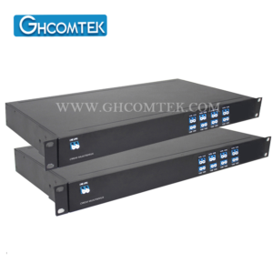 16CH Single Fiber Bidirectional CWDM Multiplexer & Demultiplexer, LC/UPC Ports, 1U 19'' Rack Mount Chassis