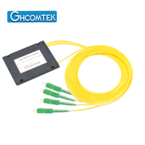 2CH Single Fiber CWDM MUX DEMUX ABS Box, 1m 2.0mm Cable SC/APC Bidirectional Wavelength Division Multiplexer