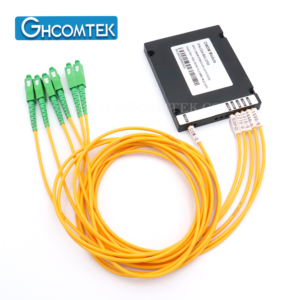 4CH Single Fiber CWDM MUX DEMUX ABS Box, 1m 2.0mm Cable LC/UPC Bidirectional Fiber Optic Multiplexer