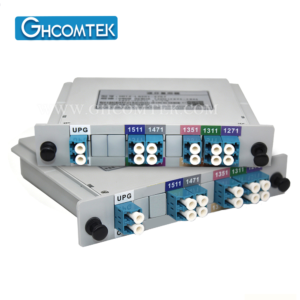 10CH CWDM Single Fiber MUX DEMUX Module, LC/UPC Connector, Plastic LGX Cassette with Expansion EXP Port